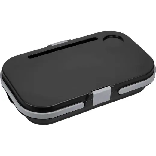 Serendipio Brannigan Collapsible Picnic Basket Black Flat